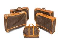 Five Louis Vuitton Suitcases