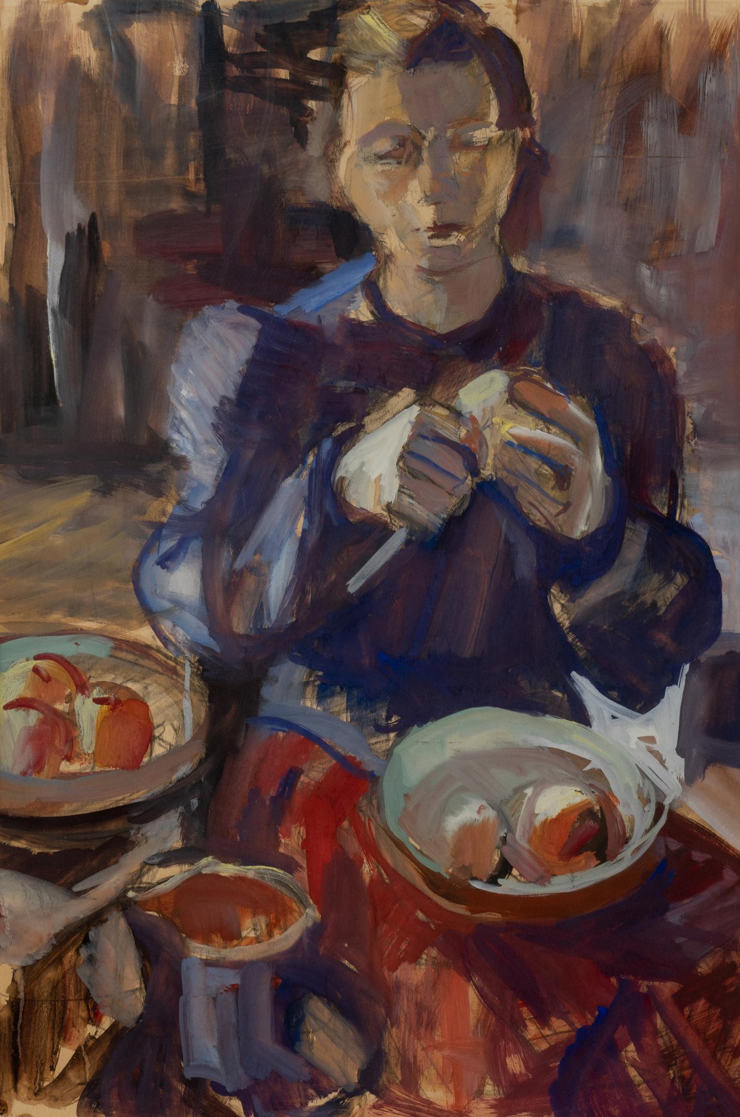 Figures in Interior and Still Lifes (five works)