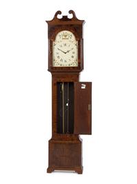 A Georgian Mahogany Tall Case Clock