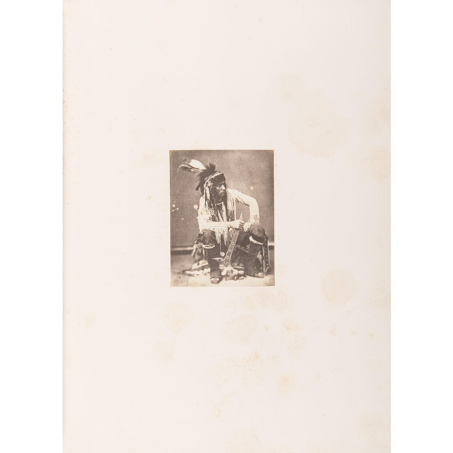Joel Whitney, Exceptional Album Containing Large Format Photographs of Sioux Involved in the 1862 Minnesota Uprising
