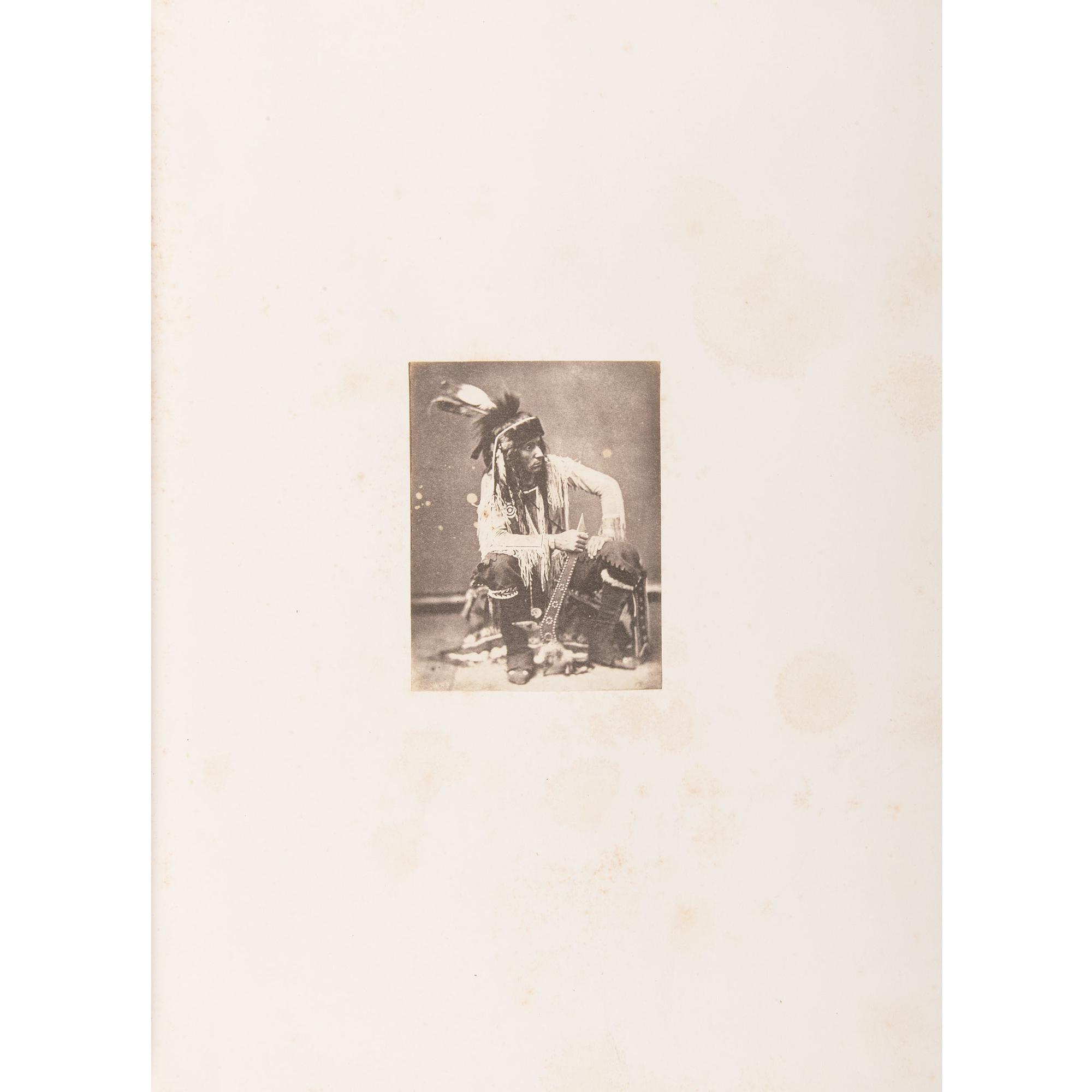 Joel Whitney, Exceptional Album Containing Large Format Photographs of Sioux Involved in the 1862 Minnesota Uprising