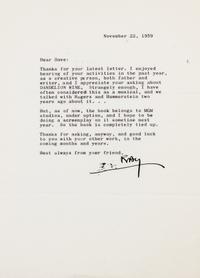 BRADBURY, RAY. An archive of typed letters signed. With an illustrated cover.