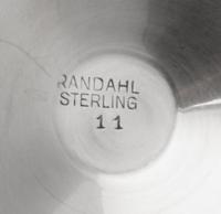 A Set of Fifteen American Cordial Cups, The Randahl Shop, Chicago, IL, each bell form cup set on a knopped baluster stem, raised on a c