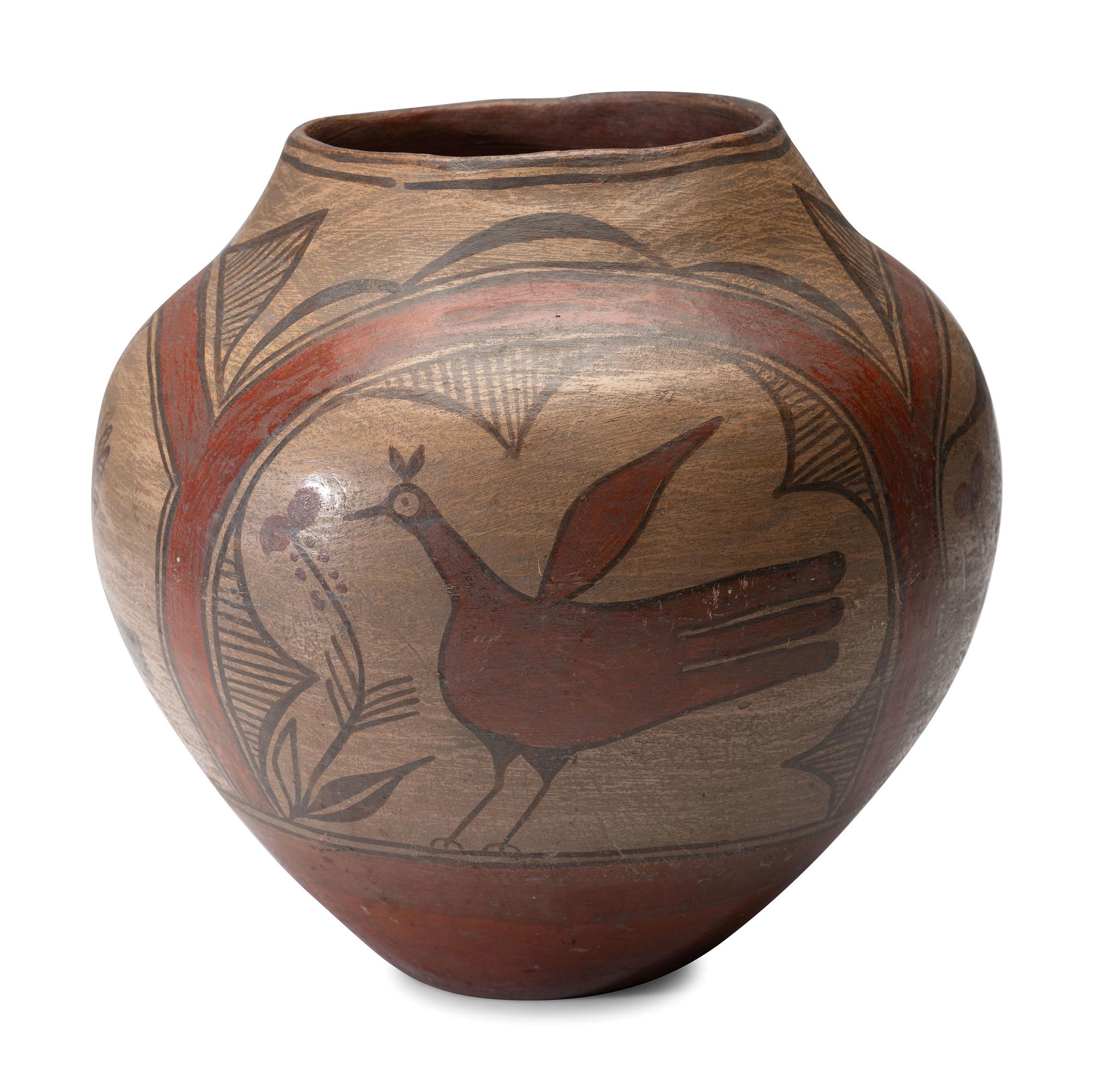 Zia Polychrome Pottery Jar
