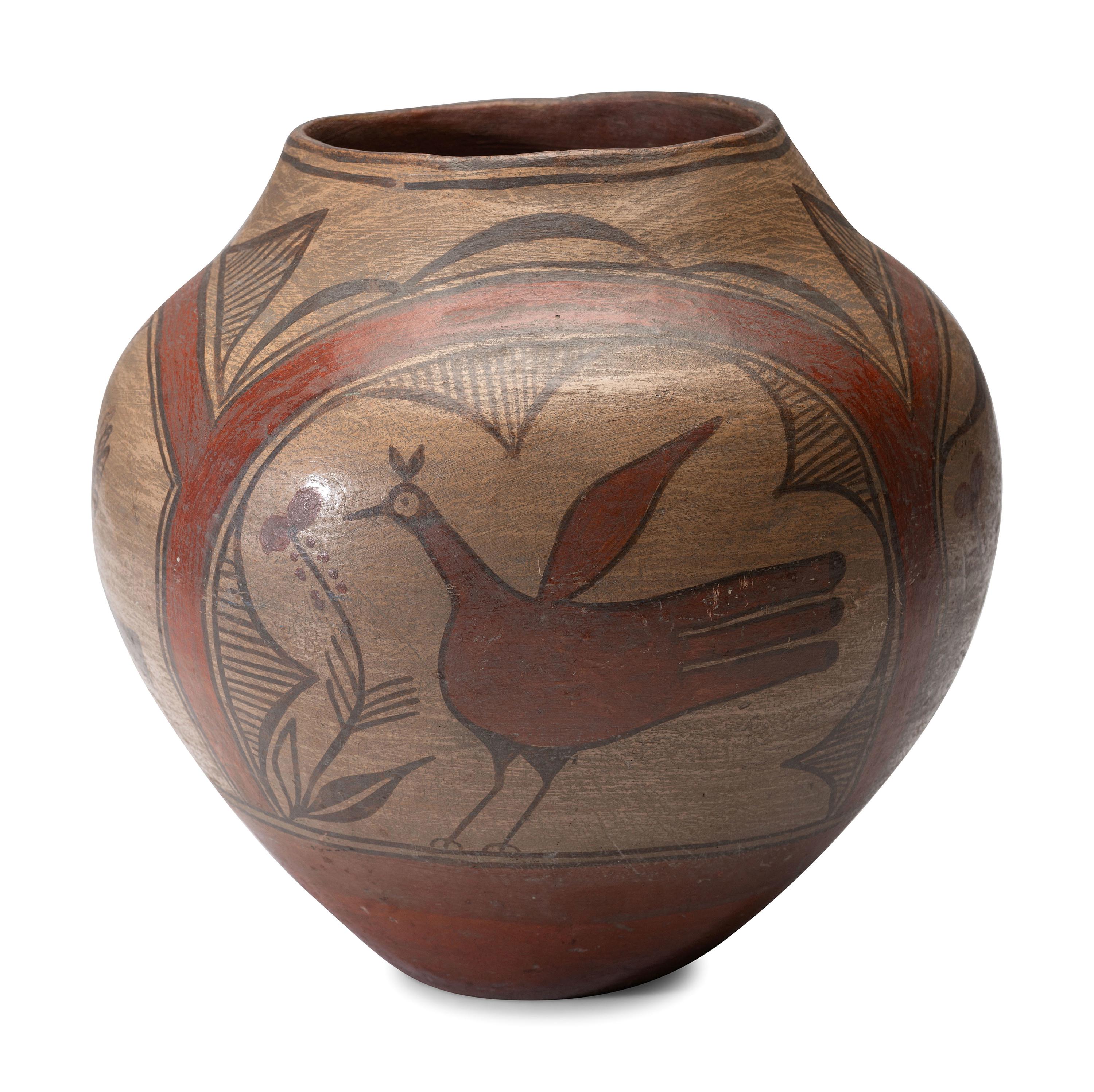 Zia Polychrome Pottery Jar