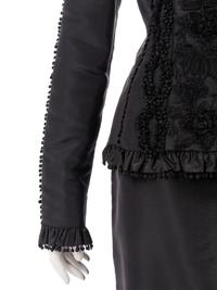 Two Two-Piece Skirt Suit Ensembles: One Chanel, One Oscar de la Renta, ca. 2000