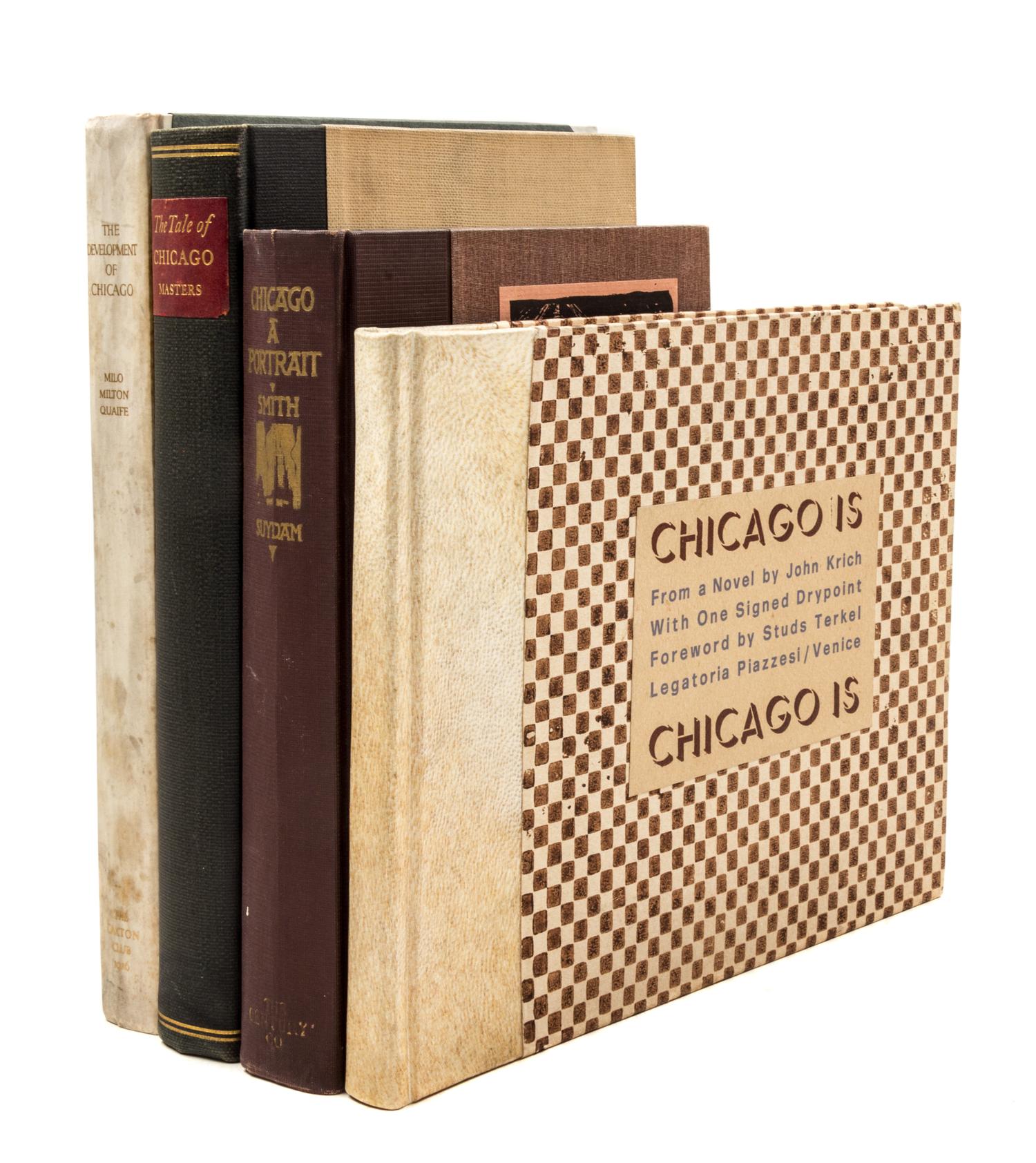(CHICAGO, HISTORY) A group of 4 limited edition historical works on Chicago