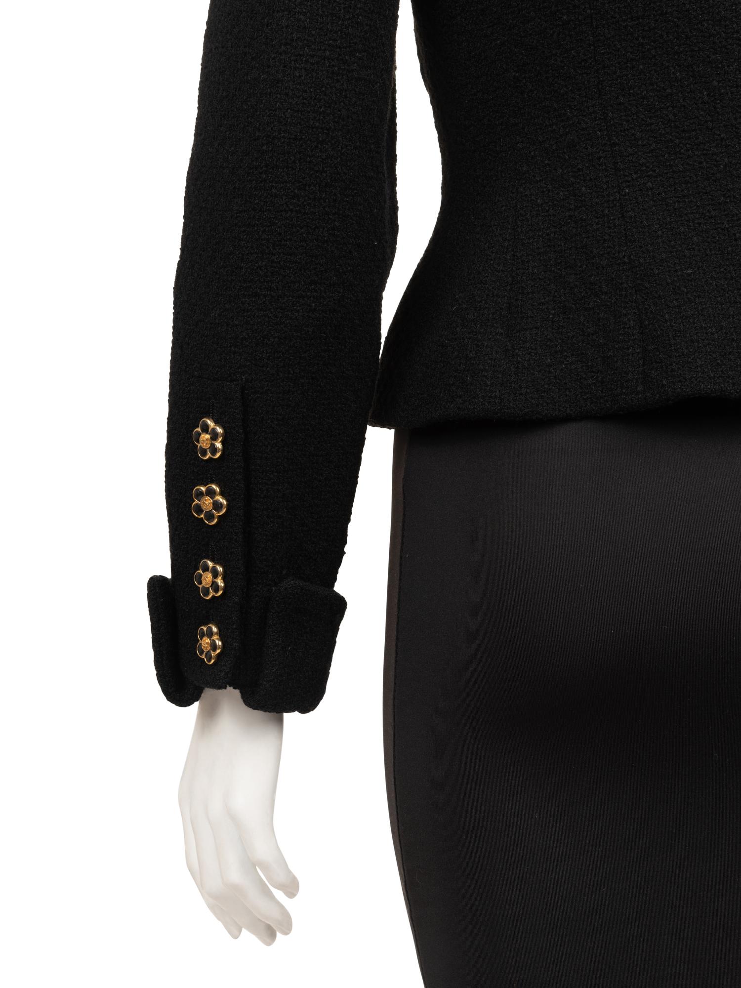 Chanel Wool Fitted Jacket, 1980-90s