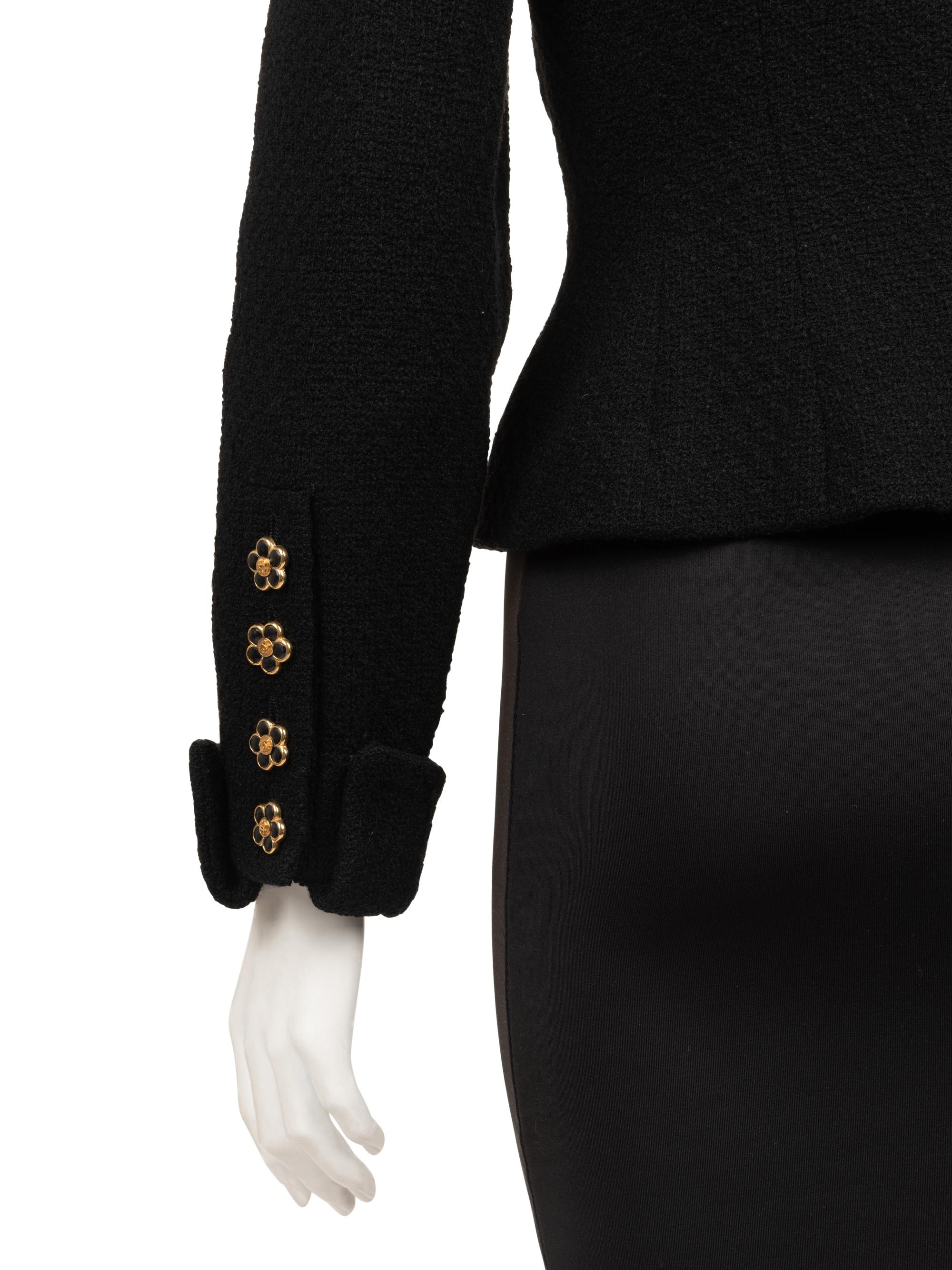 Chanel Wool Fitted Jacket, 1980-90s