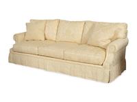 A Century Furniture Company Ivory Damask-Upholstered Sofa