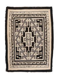 Navajo Two Grey Hills Weaving / Rug