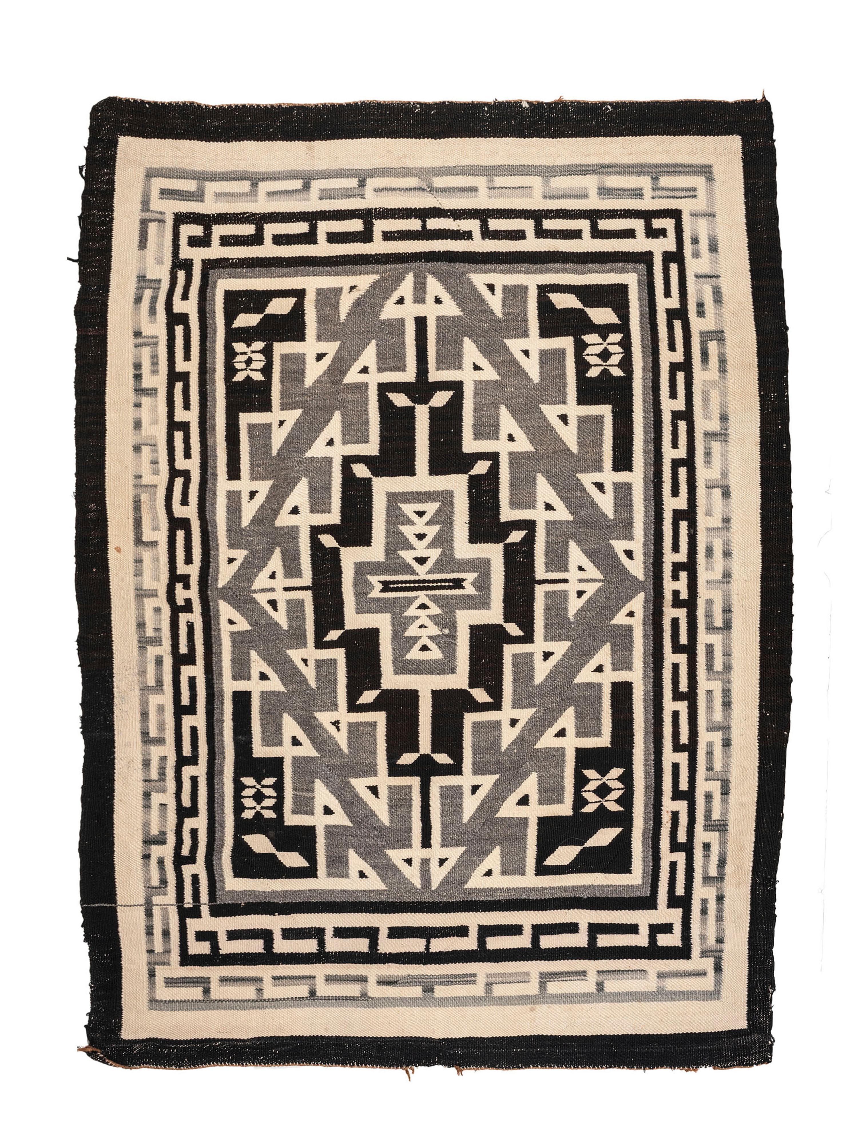 Navajo Two Grey Hills Weaving / Rug