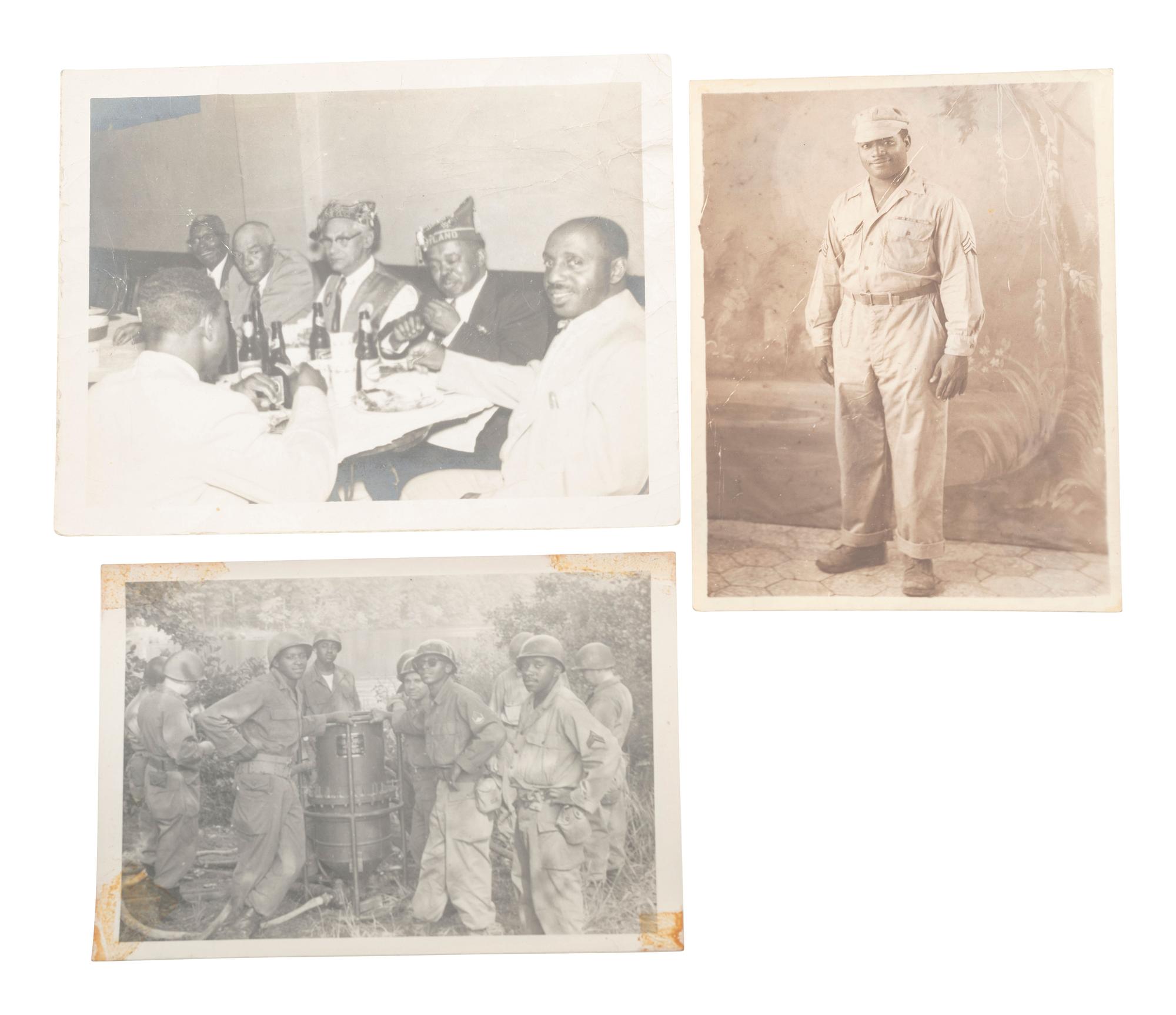 [WORLD WAR II]. Archive identified to African American Sergeant William T. Carter.