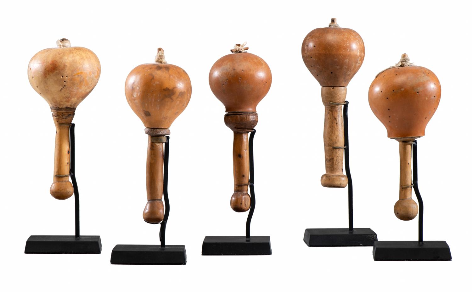 Navajo Gourd Rattles Lot is located and will ship from Cincinnati, Ohio.