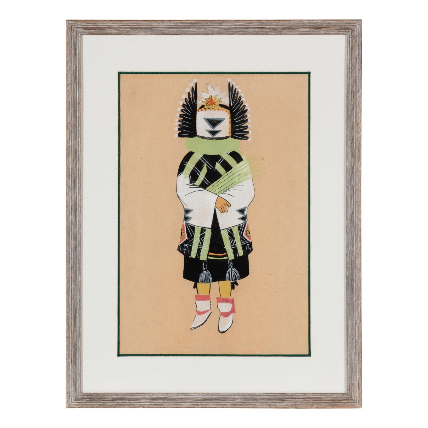 Series of Katsina Paintings tempera on paper