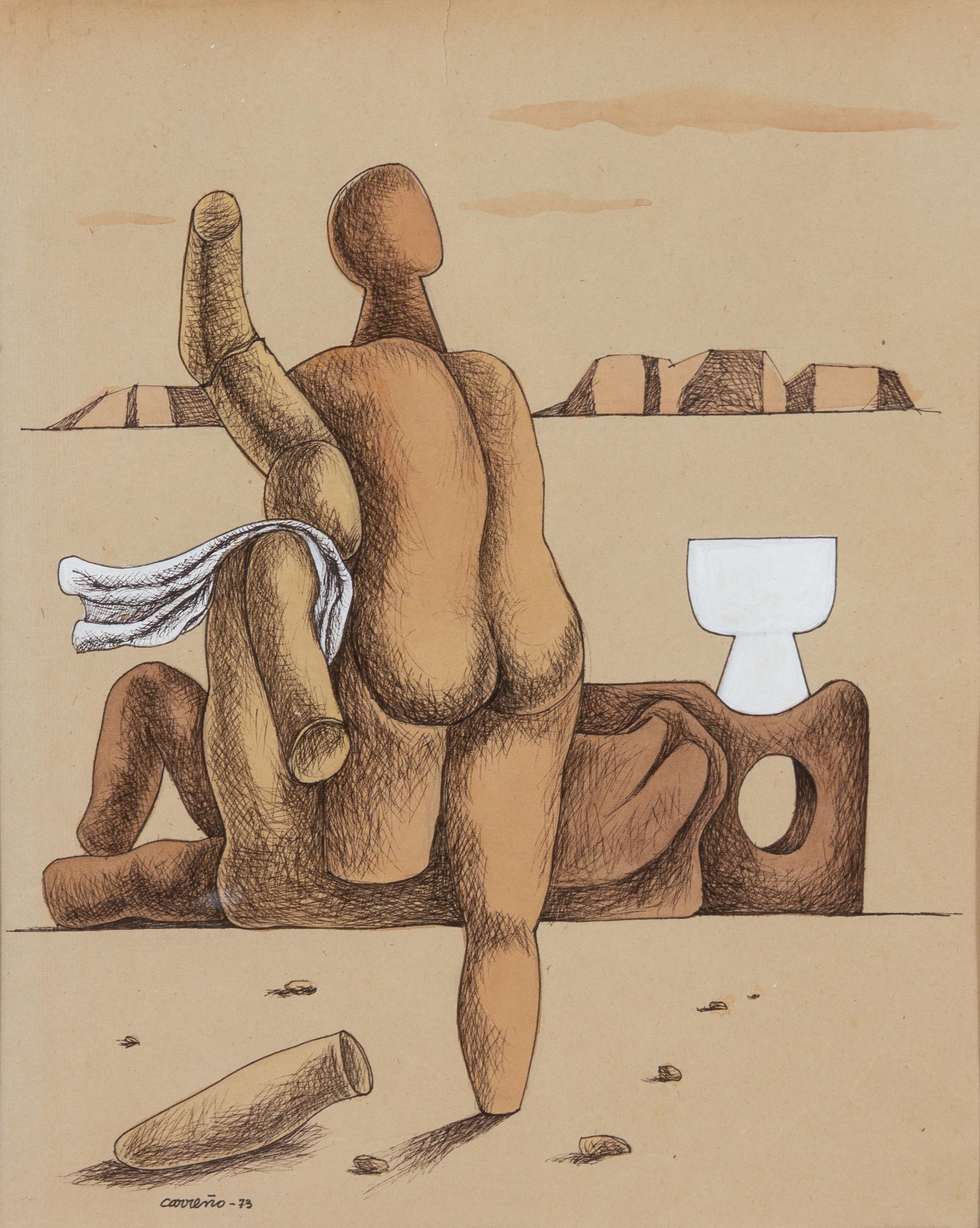 Mario Carreno, (Cuban, 1913-1999), Torso, 1973