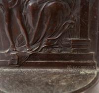 A Pair of Bronze Bookends