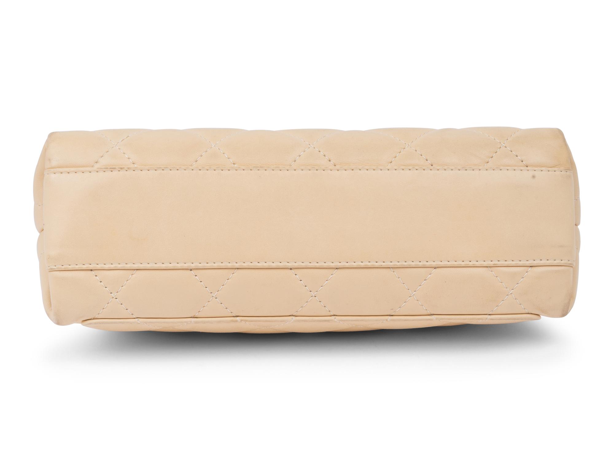 Chanel Cream Quilted Leather Handbag, 2004-05