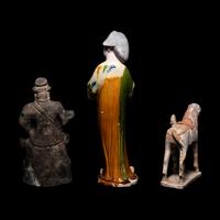 Three Chinese Pottery Figures