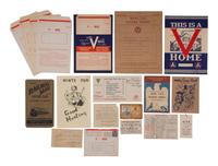 [WWI-WWII]. Collection of World War I and II-era photographs, RPPCs, ephemera, and correspondence.