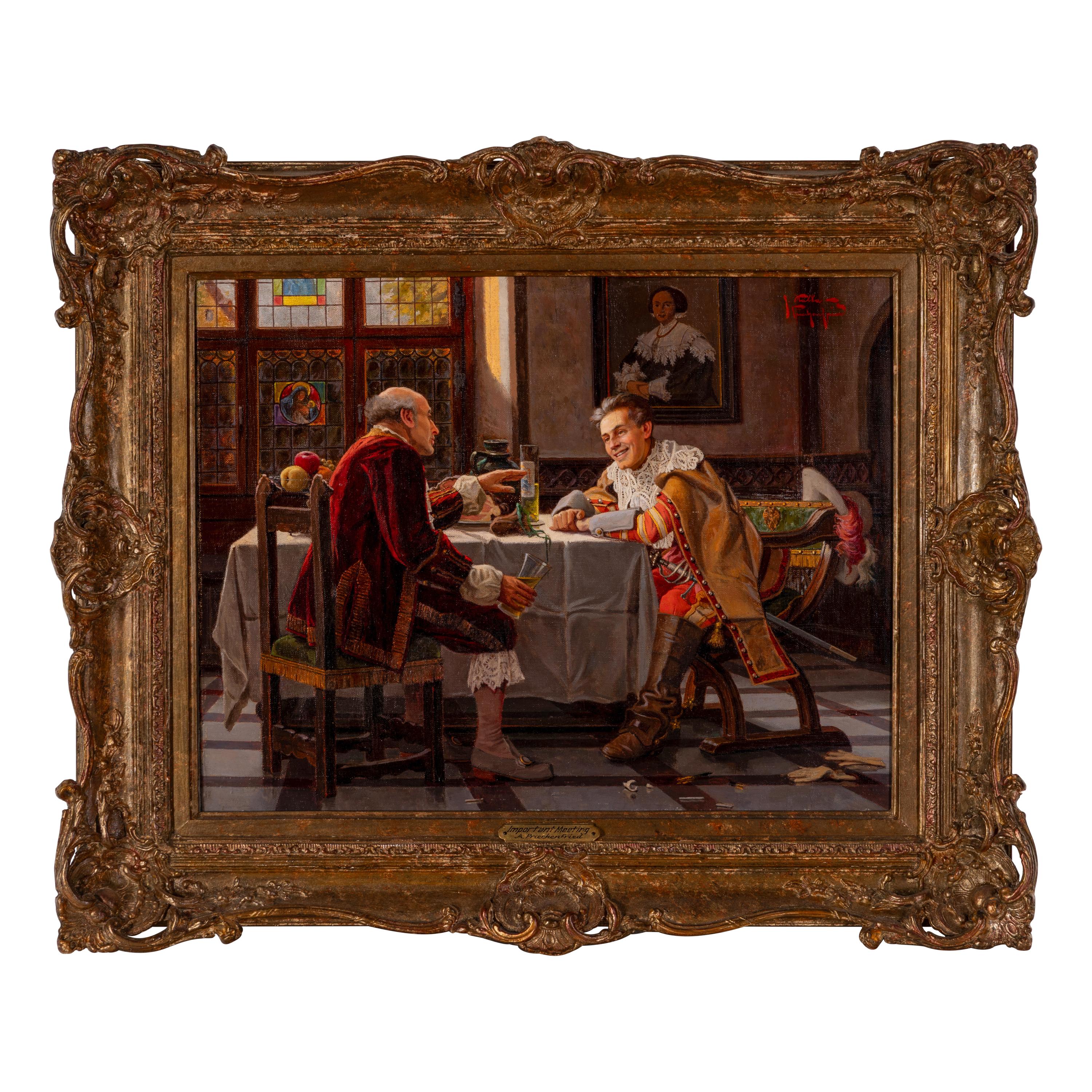Alois Heinrich Priechenfried (Austrian, 1867–1953) — Important Meeting
