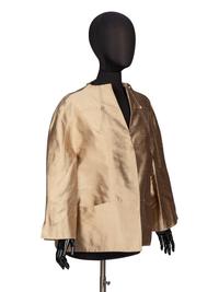 Ralph Rucci, Gold Silk Shantung Jacket