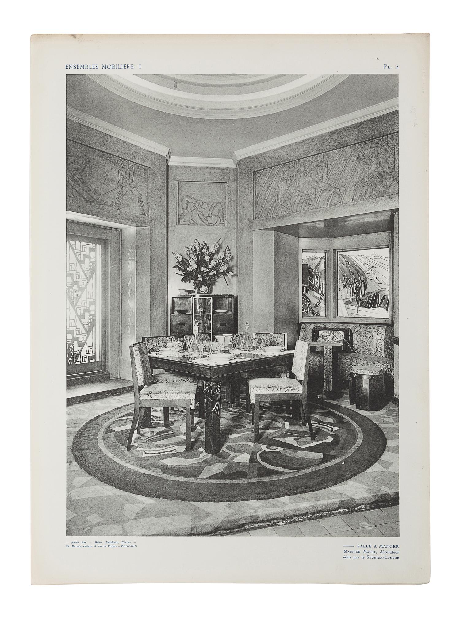 [ARCHITECTURE & DESIGN]. DUFRENE, Maurice. Ensembles Mobiliers. Exposition Internationale 1925. Paris: Editions Charles Moreau, 1926.