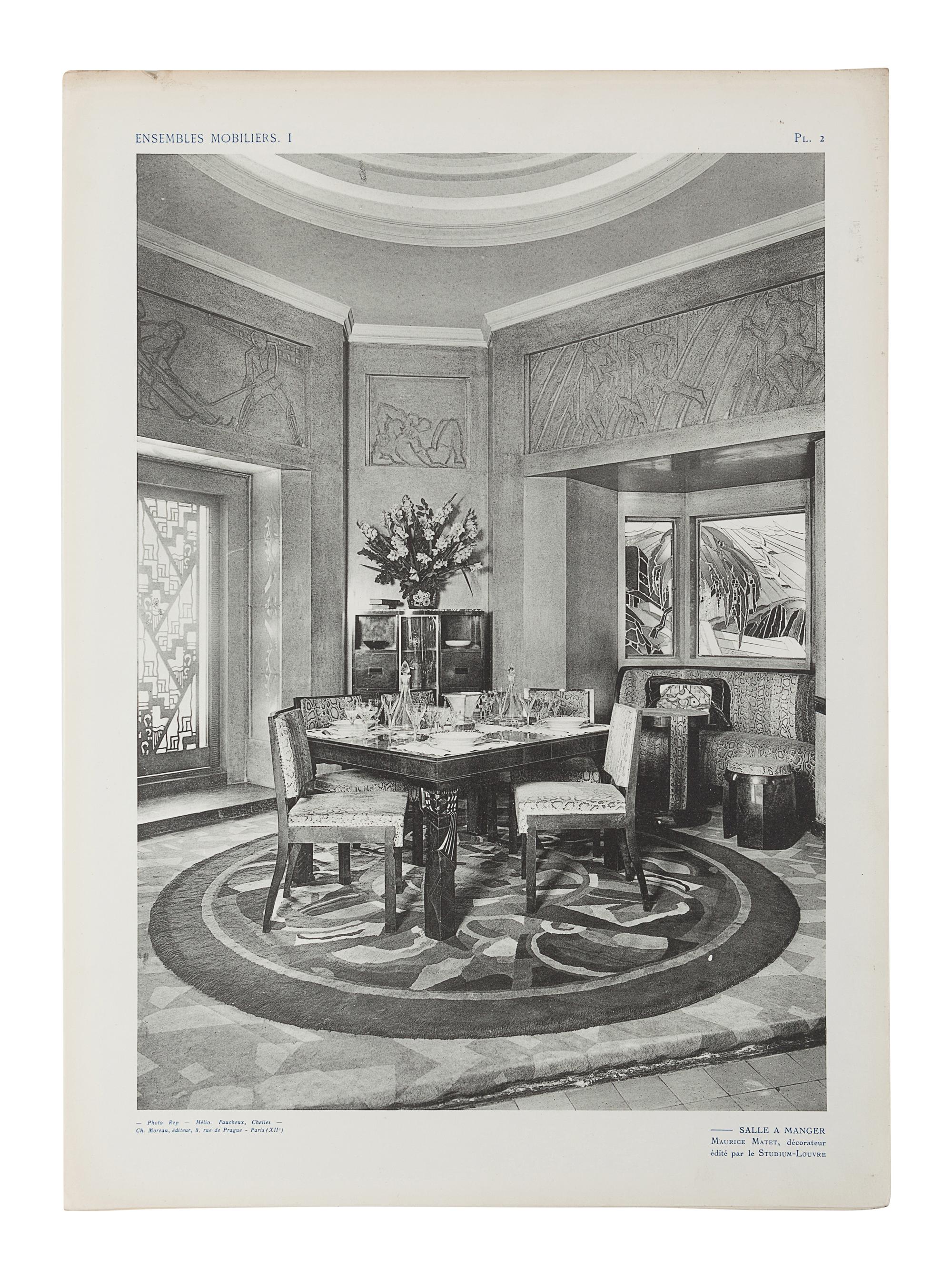 [ARCHITECTURE & DESIGN]. DUFRENE, Maurice. Ensembles Mobiliers. Exposition Internationale 1925. Paris: Editions Charles Moreau, 1926.