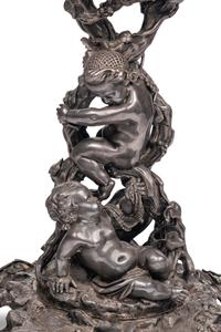 A Napoleon III Electroplated Bronze Centerpiece