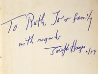 HAYES, Joseph (1918-2006). A group of 3 inscribed titles, comprising: