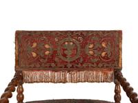 A Set of Four Baroque Revival Walnut Armchairs