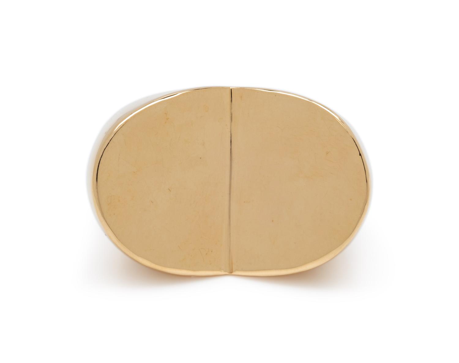 MODERNIST, YELLOW GOLD RING