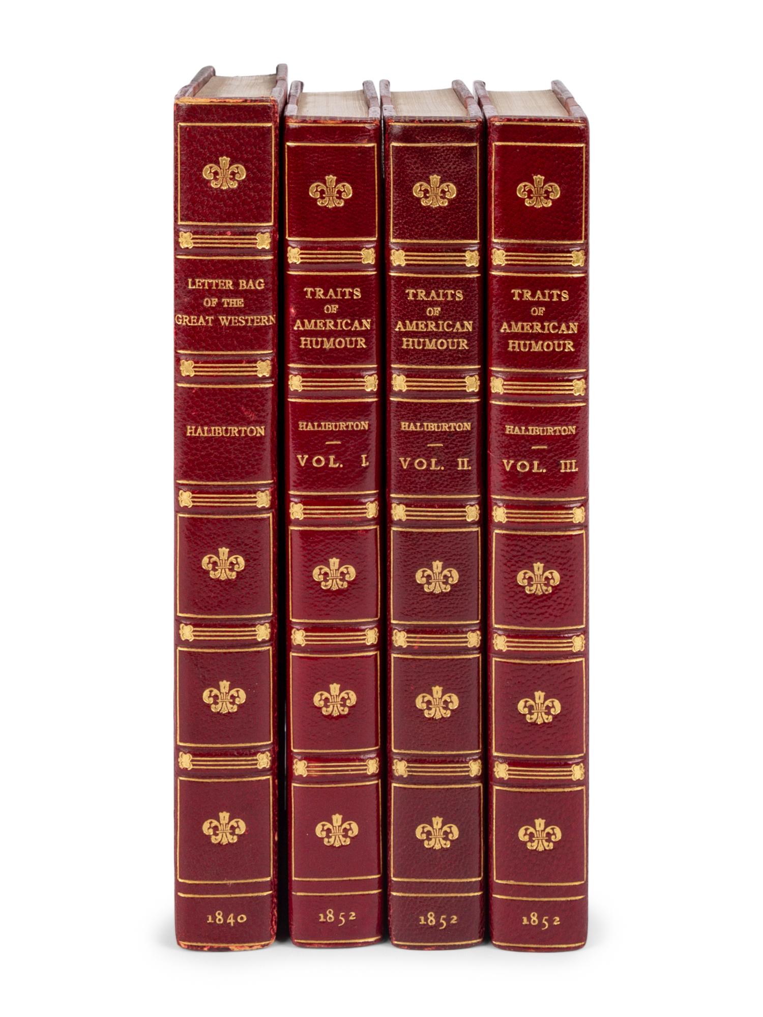 HALLIBURTON, Thomas Chandler (1796-1865). A group of 11 works, including: