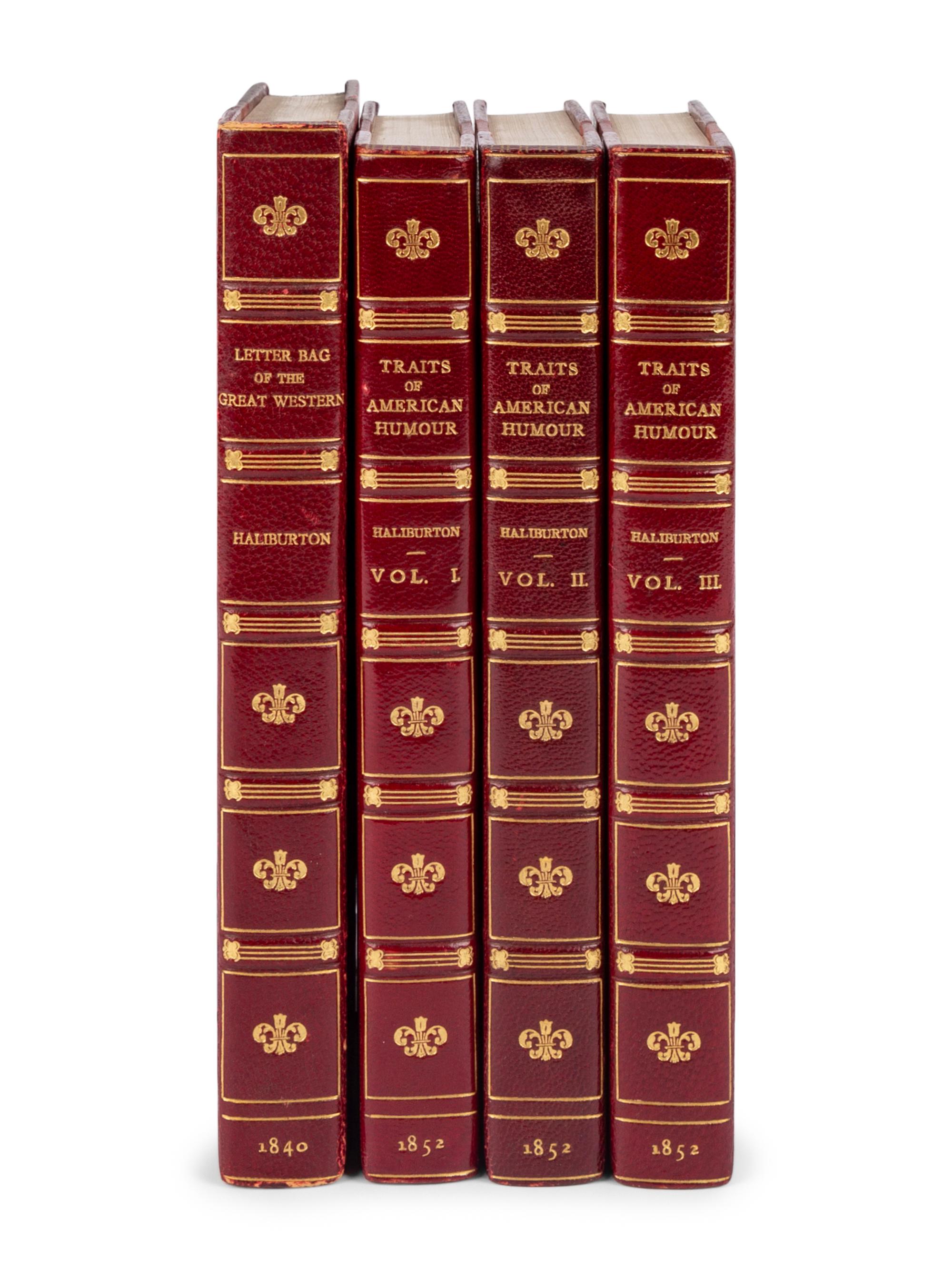 HALLIBURTON, Thomas Chandler (1796-1865). A group of 11 works, including: