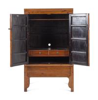 A Chinese Elmwood Cabinet