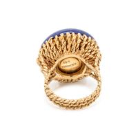TIFFANY & CO., YELLOW GOLD AND LAPIS LAZULI RING