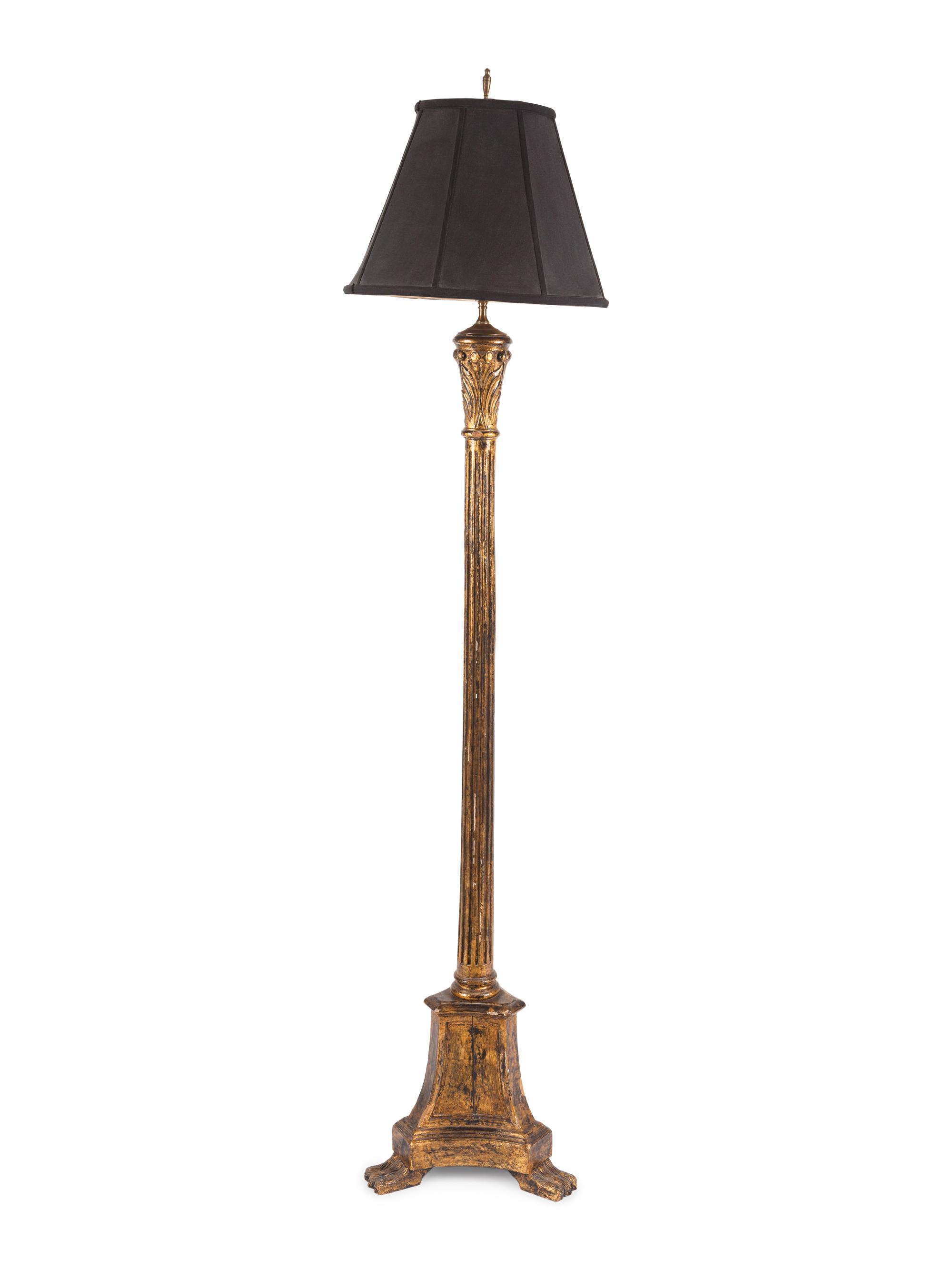 An Italian Giltwood Floor Lamp
