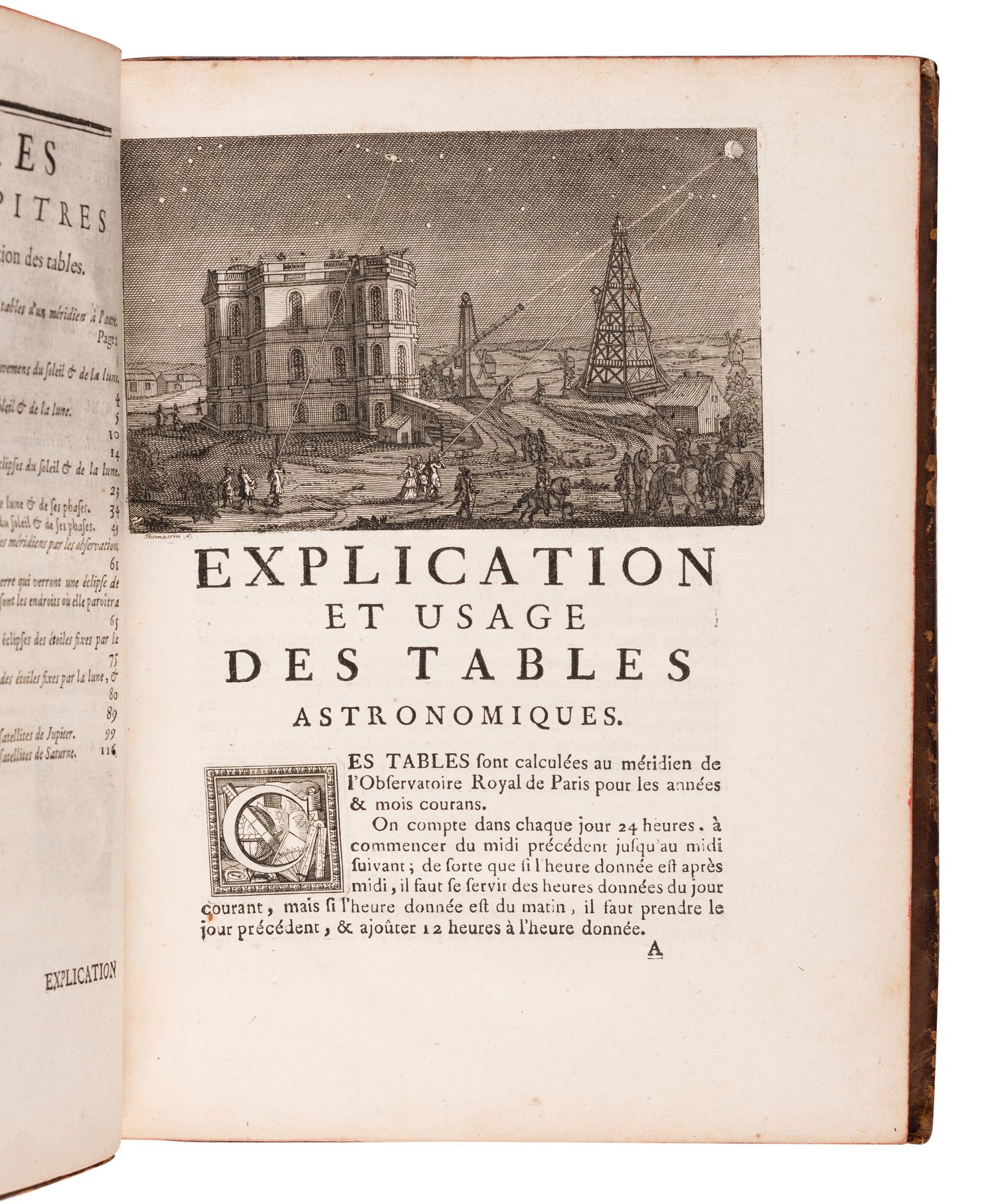 CASSINI, JACQUES. Tables astronomiques du soleil, de la lune, des planets, des etoiles fixes, et des satellites de Jupiter et de Saturne . Paris: de l'imprimerie royale, 1740.