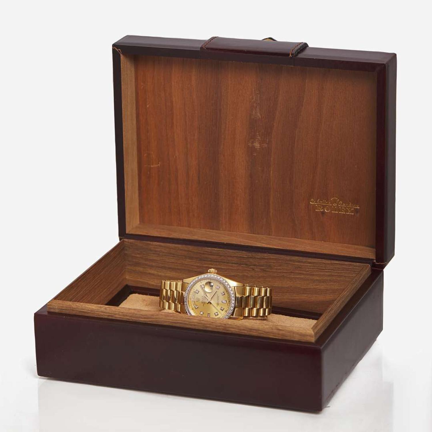 A Men's Rolex Presidential with Diamond Bezel 18038, c. 1978