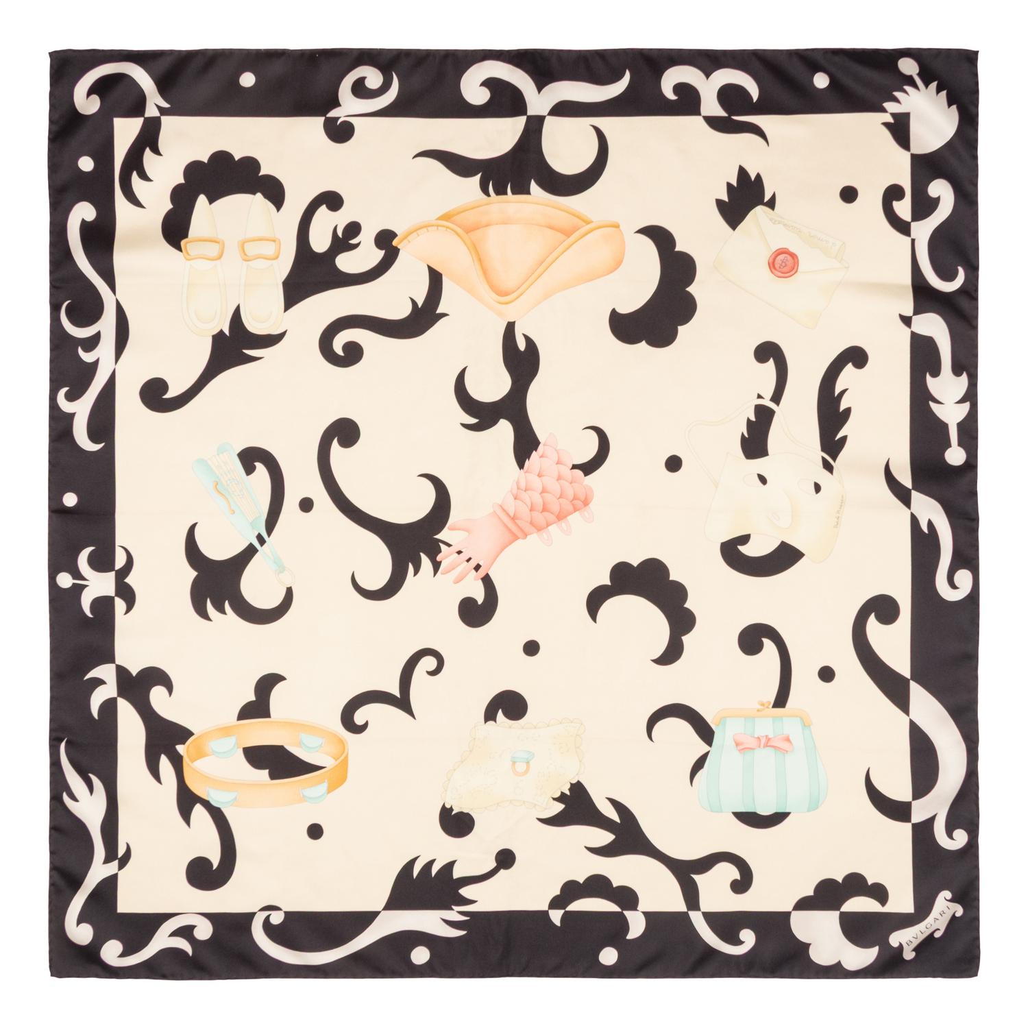 Five Designer Silk Scarves