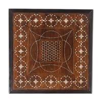 A North Italian Bone Inlaid Walnut Side Table