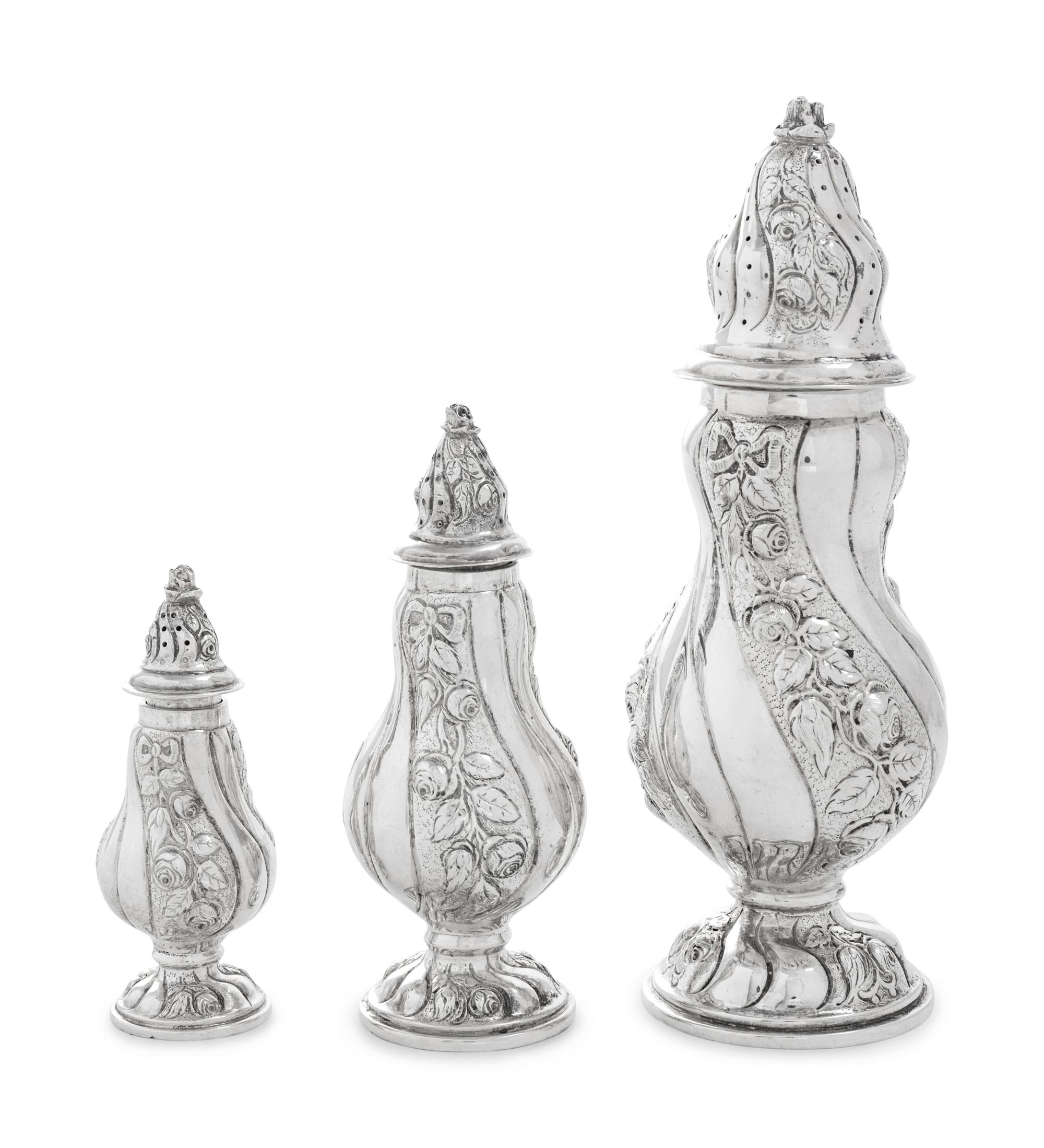 A Group of American Silver Table Articles