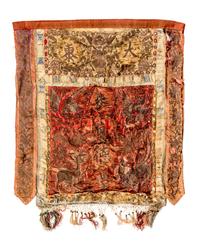 A Chinese Embroidered Silk Panel
