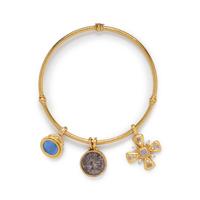 ELIZABETH LOCKE, YELLOW GOLD COLLAR NECKLACE AND PENDANTS