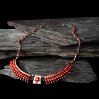Michael Perry (Diné, b. 1972) — Sterling Silver and Coral Cuff Bracelet, PLUS