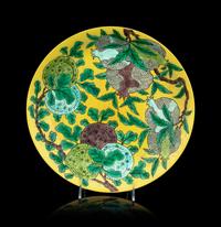 A Chinese Famille Verte Porcelain Charger