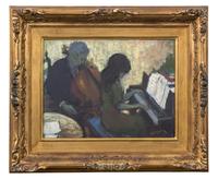 Louis Burnett, (American, 1907-1999), The Concert, c. 1963