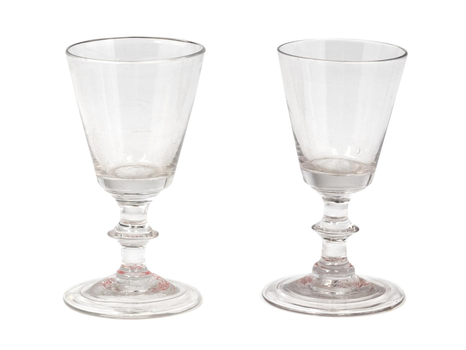A Pair of Early American Glass Cordials