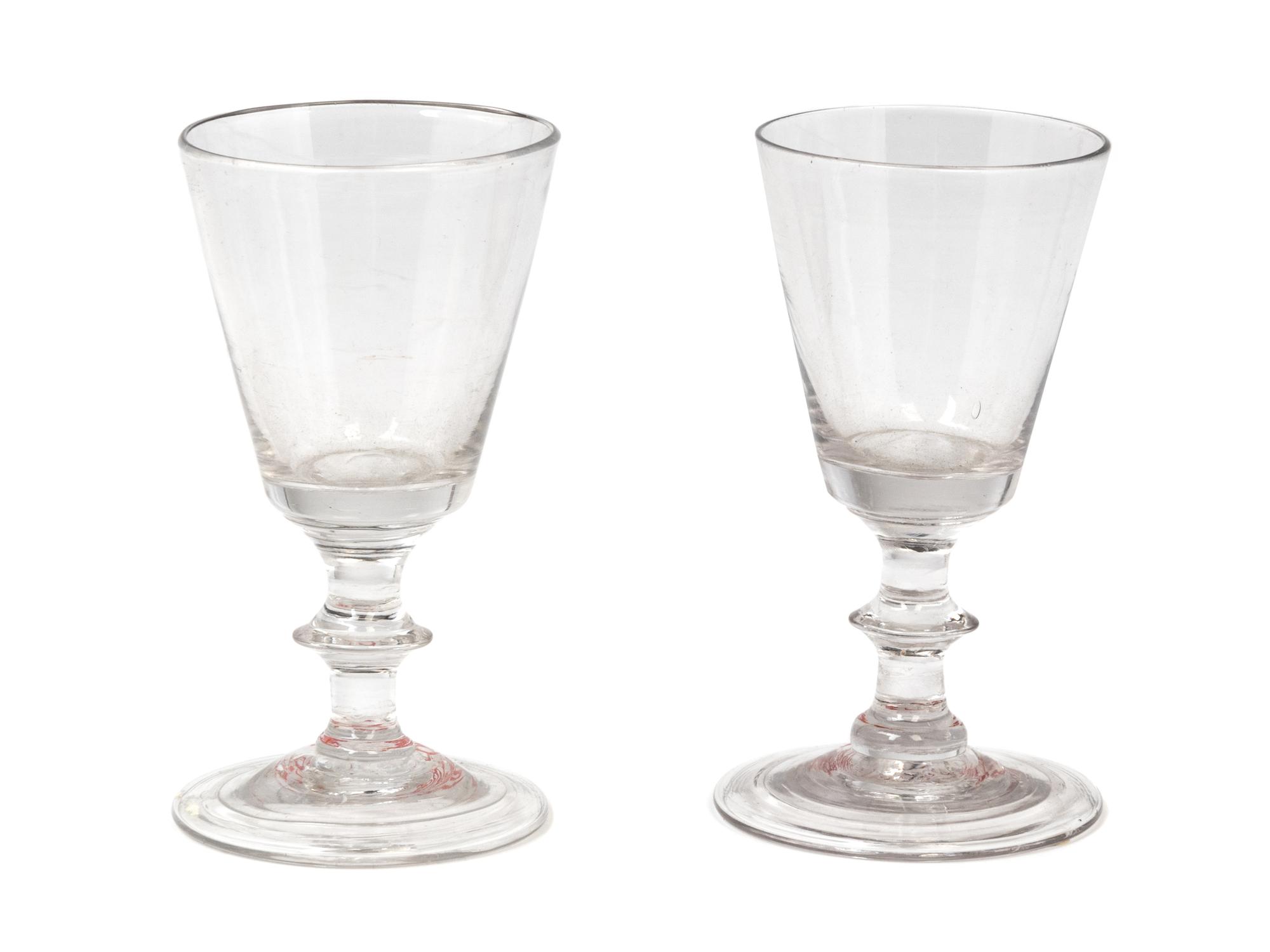 A Pair of Early American Glass Cordials