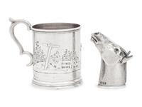 Two Silver Articles of Equestrian Interest